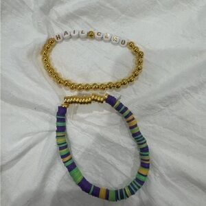 Krewe of Cleopatra Set of 2 Mardi Gras Braclets 2026 Collectable New Orleans